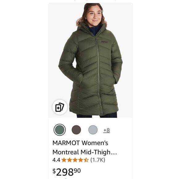 MARMOT Women's Montreal Mid-Thigh Length Down Puffer Coat - Picture 11 of 11